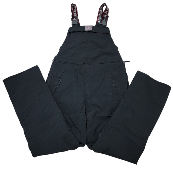 Polo Jeans Co. Ralph Lauren Ski Bib Overalls Snow Pants Black Women’s Large - Picture 17 of 17